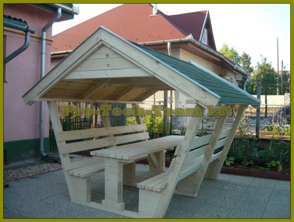 10 személyes kerti kiülő , pavilon