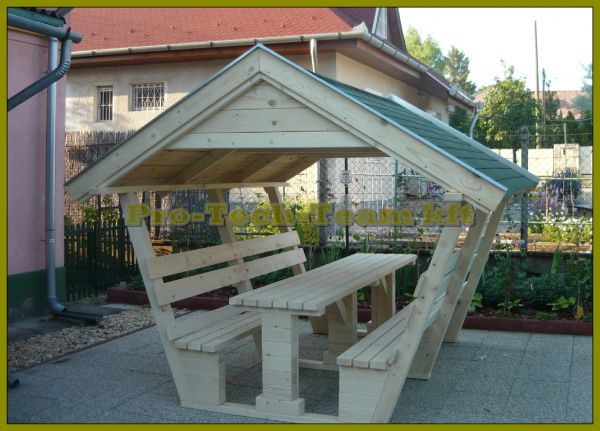 10 személyes kerti kiülő , pavilon