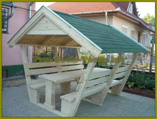 10 személyes kerti kiülő , pavilon